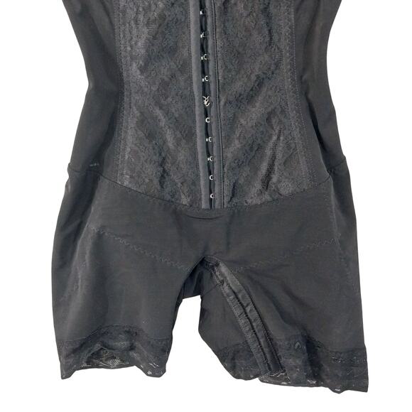 NWOT! ARDYSS! GORGEOUS BLACK ELASTIC PANEL & LACE FULL LENGTH CORSET! SZ 36 - Picture 4 of 10